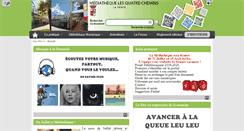 Desktop Screenshot of mediatheque4chemins.fr
